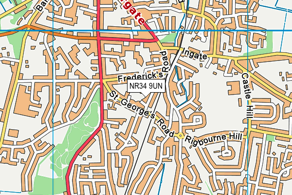 NR34 9UN map - OS VectorMap District (Ordnance Survey)