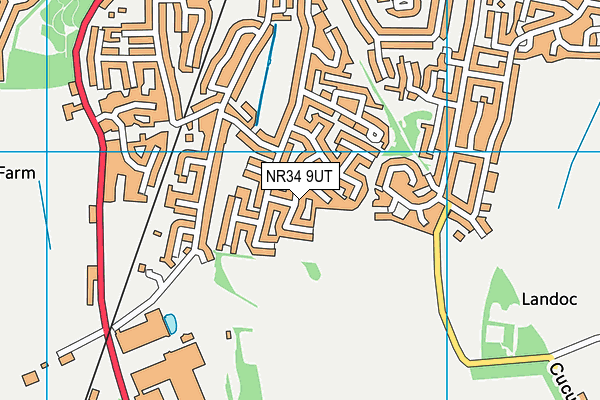 NR34 9UT map - OS VectorMap District (Ordnance Survey)