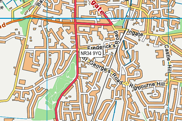 NR34 9YQ map - OS VectorMap District (Ordnance Survey)
