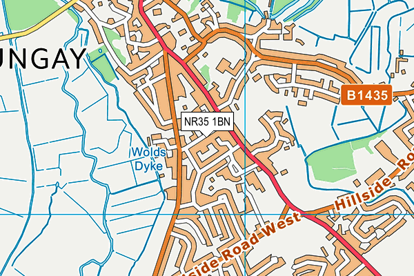 NR35 1BN map - OS VectorMap District (Ordnance Survey)