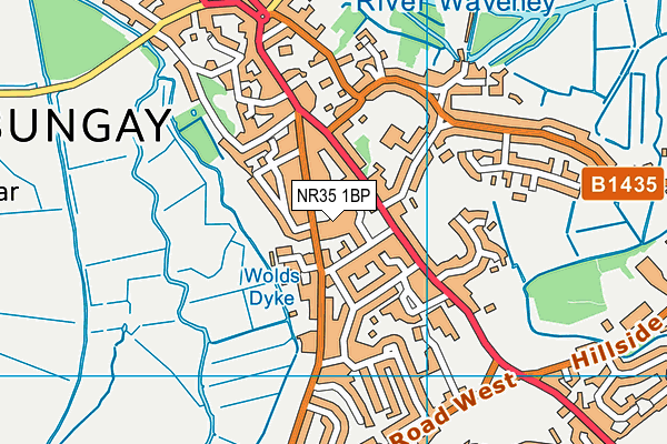 NR35 1BP map - OS VectorMap District (Ordnance Survey)