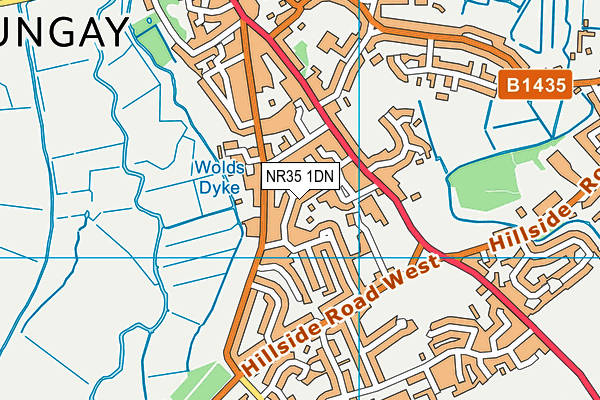 NR35 1DN map - OS VectorMap District (Ordnance Survey)