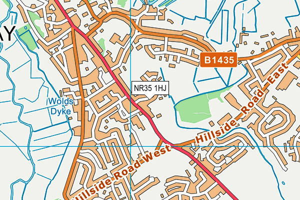 NR35 1HJ map - OS VectorMap District (Ordnance Survey)