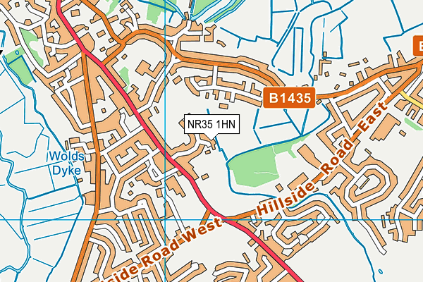 NR35 1HN map - OS VectorMap District (Ordnance Survey)