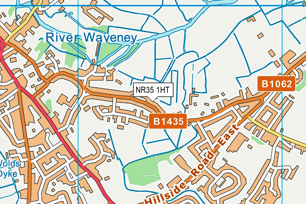 NR35 1HT map - OS VectorMap District (Ordnance Survey)