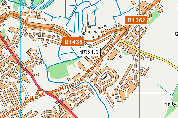 NR35 1JG map - OS VectorMap District (Ordnance Survey)