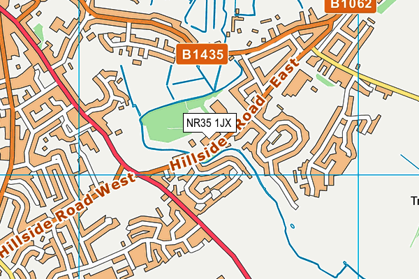 NR35 1JX map - OS VectorMap District (Ordnance Survey)