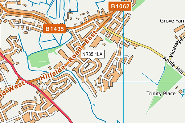 NR35 1LA map - OS VectorMap District (Ordnance Survey)