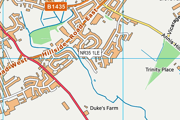 NR35 1LE map - OS VectorMap District (Ordnance Survey)