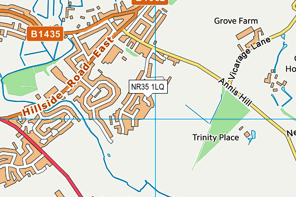 NR35 1LQ map - OS VectorMap District (Ordnance Survey)