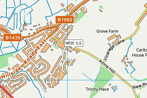 NR35 1LS map - OS VectorMap District (Ordnance Survey)