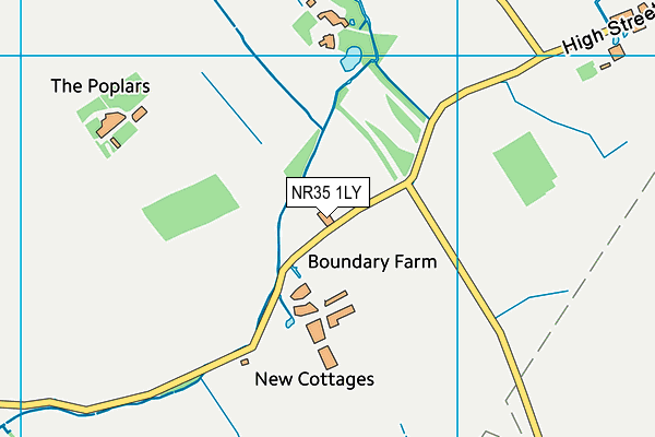 NR35 1LY map - OS VectorMap District (Ordnance Survey)