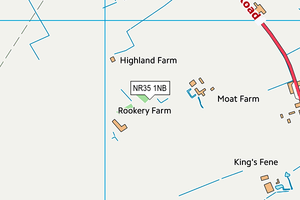 NR35 1NB map - OS VectorMap District (Ordnance Survey)