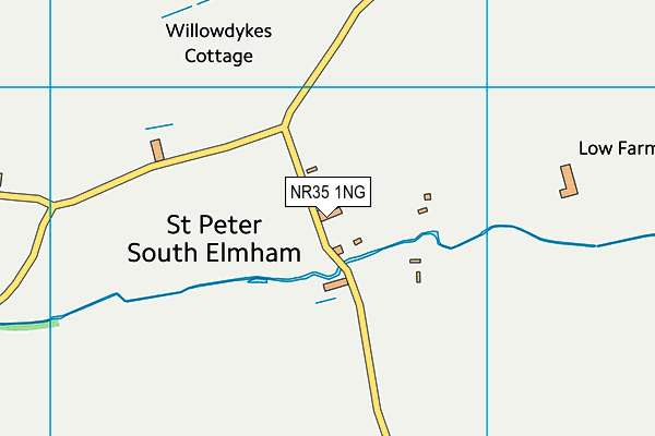 NR35 1NG map - OS VectorMap District (Ordnance Survey)