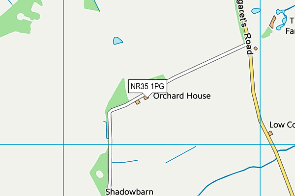 NR35 1PG map - OS VectorMap District (Ordnance Survey)