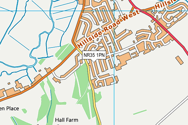 NR35 1PN map - OS VectorMap District (Ordnance Survey)