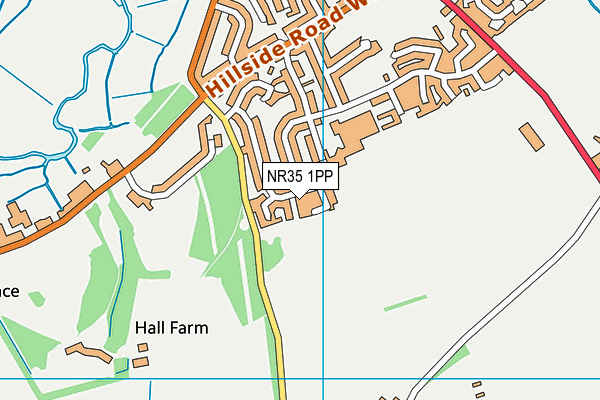 NR35 1PP map - OS VectorMap District (Ordnance Survey)