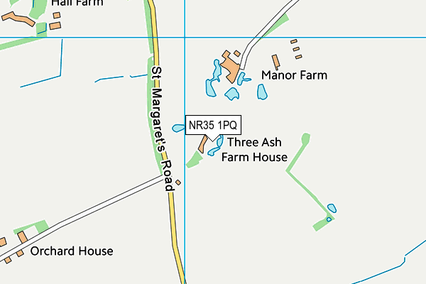 NR35 1PQ map - OS VectorMap District (Ordnance Survey)