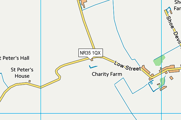 NR35 1QX map - OS VectorMap District (Ordnance Survey)