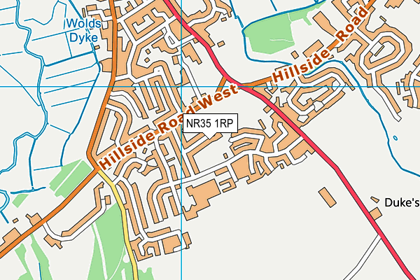 NR35 1RP map - OS VectorMap District (Ordnance Survey)