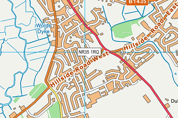 NR35 1RQ map - OS VectorMap District (Ordnance Survey)