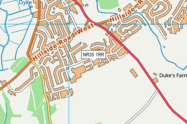NR35 1RR map - OS VectorMap District (Ordnance Survey)