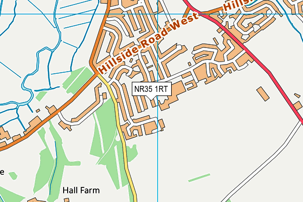 NR35 1RT map - OS VectorMap District (Ordnance Survey)