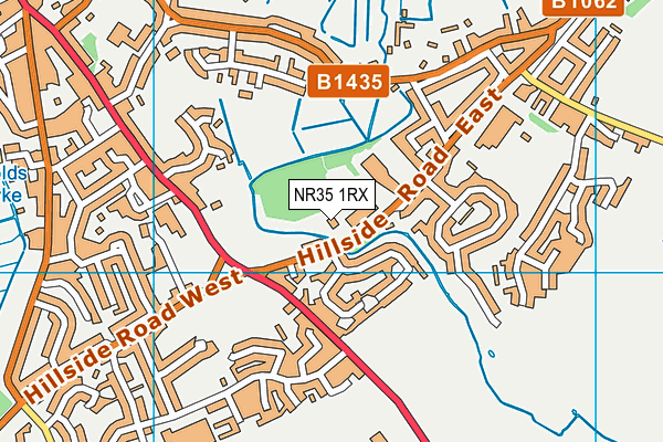 NR35 1RX map - OS VectorMap District (Ordnance Survey)