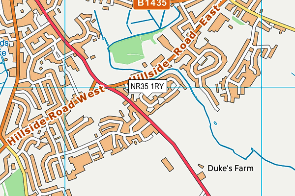 NR35 1RY map - OS VectorMap District (Ordnance Survey)