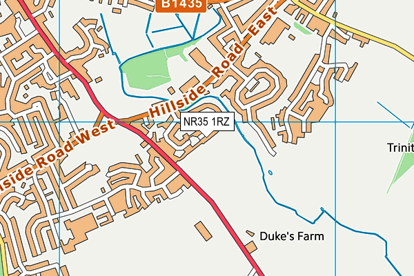 NR35 1RZ map - OS VectorMap District (Ordnance Survey)