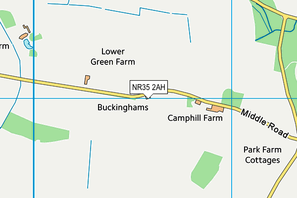 NR35 2AH map - OS VectorMap District (Ordnance Survey)