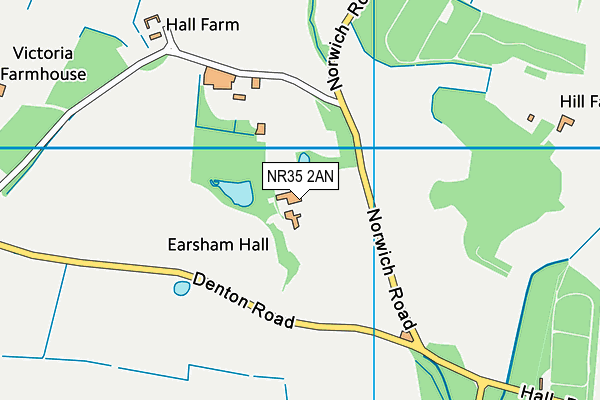 NR35 2AN map - OS VectorMap District (Ordnance Survey)