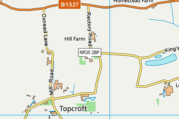 NR35 2BP map - OS VectorMap District (Ordnance Survey)