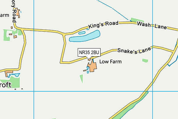 NR35 2BU map - OS VectorMap District (Ordnance Survey)