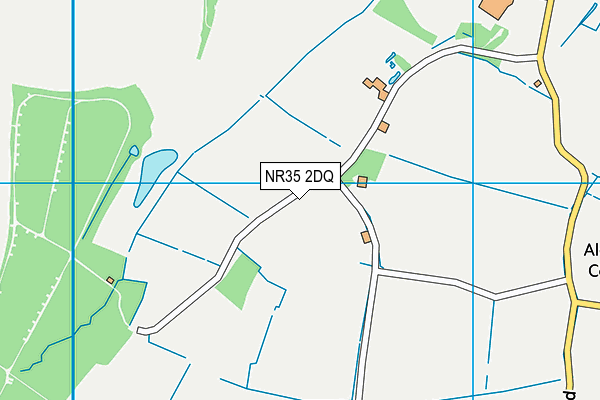 NR35 2DQ map - OS VectorMap District (Ordnance Survey)