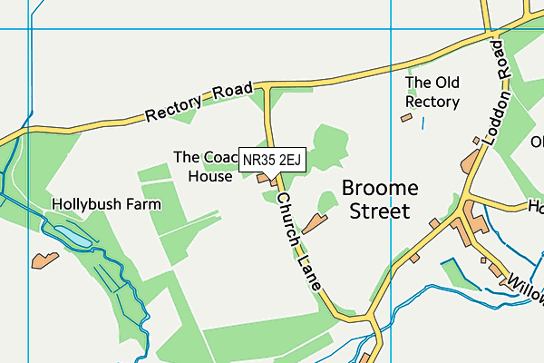 NR35 2EJ map - OS VectorMap District (Ordnance Survey)