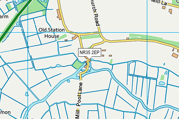 NR35 2EP map - OS VectorMap District (Ordnance Survey)