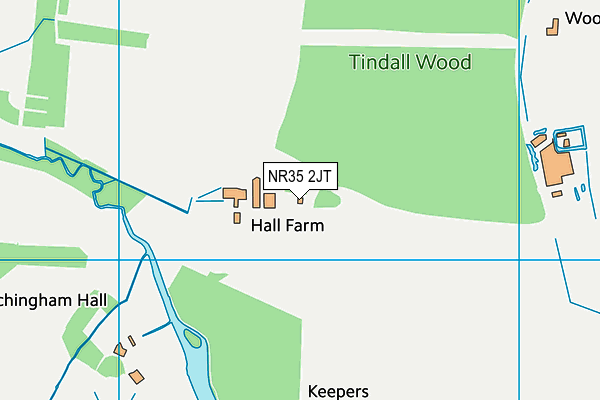 NR35 2JT map - OS VectorMap District (Ordnance Survey)