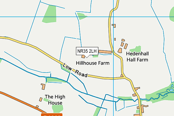 NR35 2LH map - OS VectorMap District (Ordnance Survey)