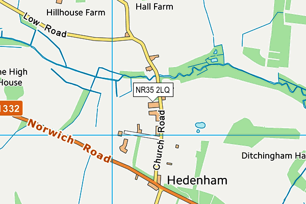 NR35 2LQ map - OS VectorMap District (Ordnance Survey)