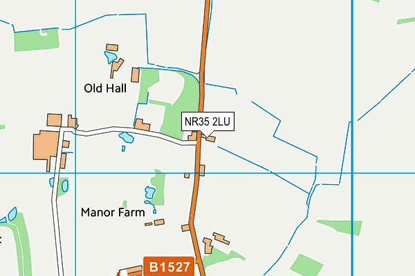 NR35 2LU map - OS VectorMap District (Ordnance Survey)