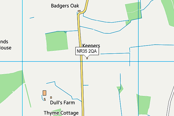 NR35 2QA map - OS VectorMap District (Ordnance Survey)