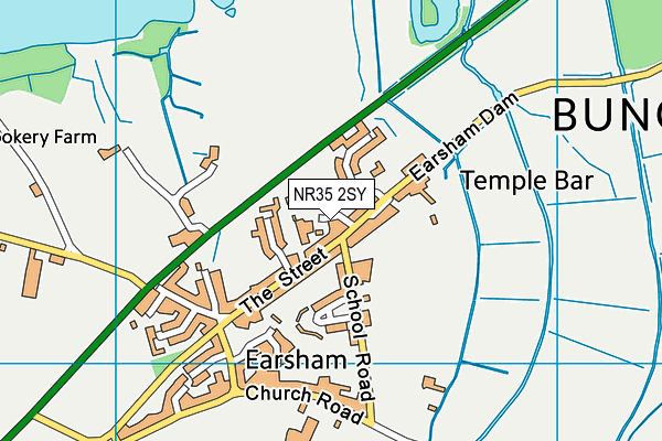 NR35 2SY map - OS VectorMap District (Ordnance Survey)