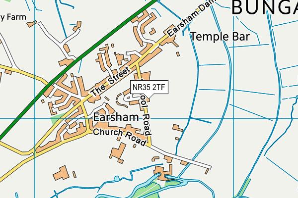Earsham Church of England  Primary Academy map (NR35 2TF) - OS VectorMap District (Ordnance Survey)