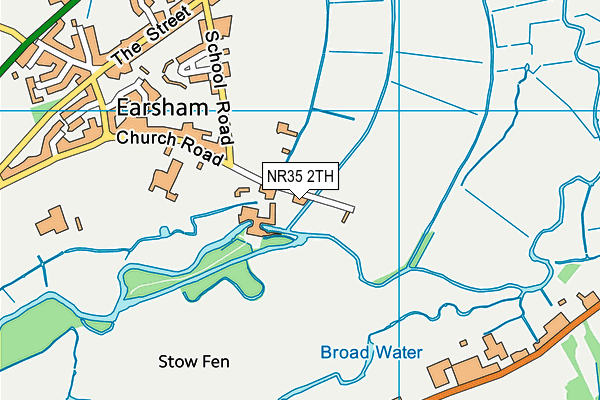 NR35 2TH map - OS VectorMap District (Ordnance Survey)