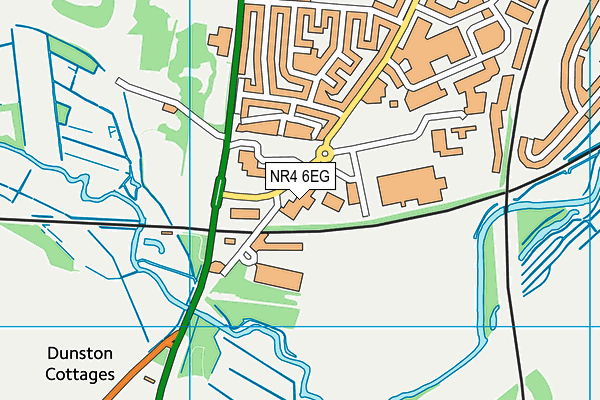 NR4 6EG map - OS VectorMap District (Ordnance Survey)