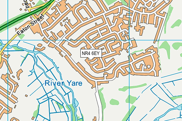 NR4 6EY map - OS VectorMap District (Ordnance Survey)