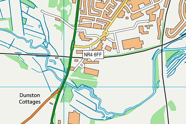 NR4 6FF map - OS VectorMap District (Ordnance Survey)