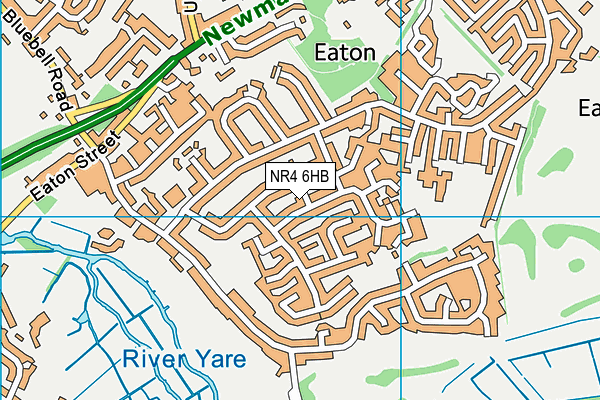 NR4 6HB map - OS VectorMap District (Ordnance Survey)