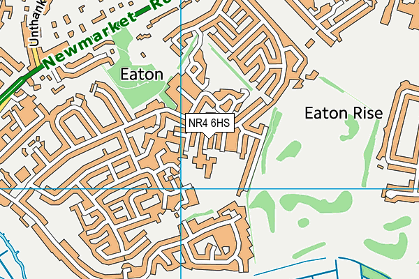 Eaton Primary School map (NR4 6HS) - OS VectorMap District (Ordnance Survey)